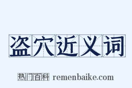 盗穴近义词是什么意思的图片